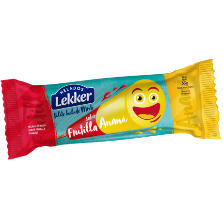 Helado Palito de Agua Lekker 50cc ANANA-FRUTILLA