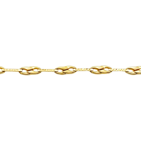 Pulsera Quebradiza Moño-Oro bajo-Sin Piedra-PU8011 sinpiedra