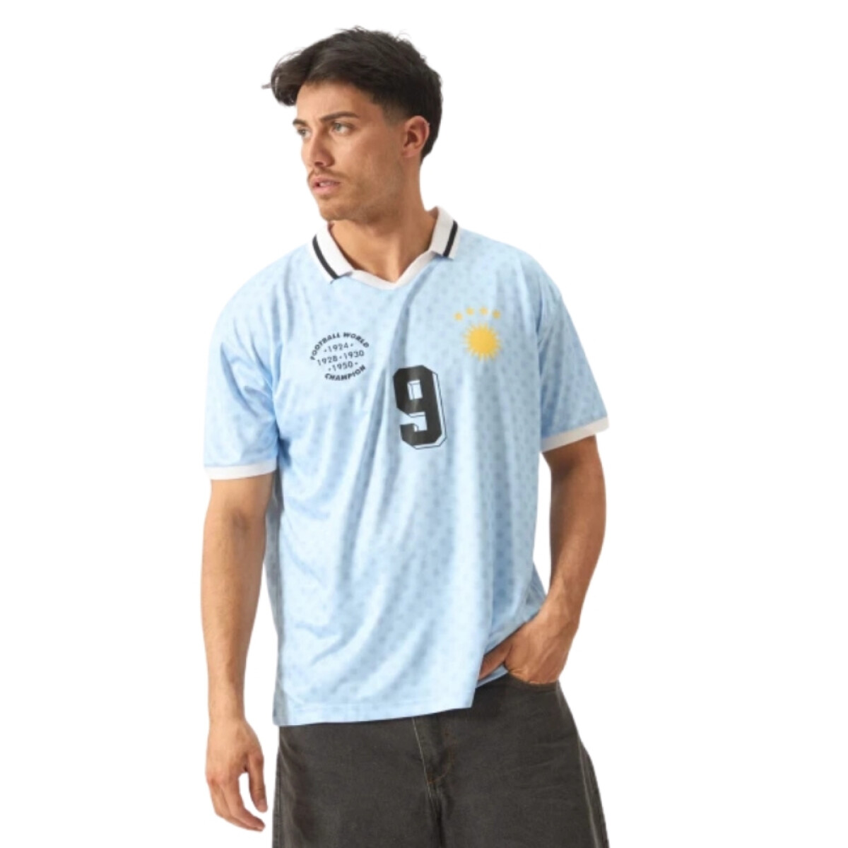 REMERA FUTBOL XS-XXL - URUGUAY 