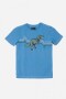 Remera T-REX CELESTE