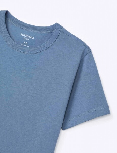 CAMISETA BÁSICA INFANTIL AZUL