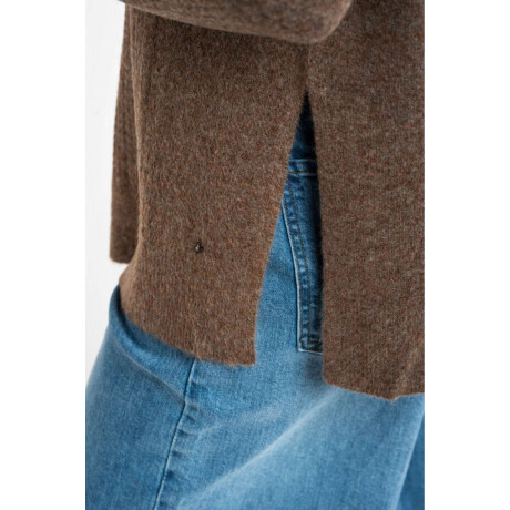 Sweater Texturado Marron