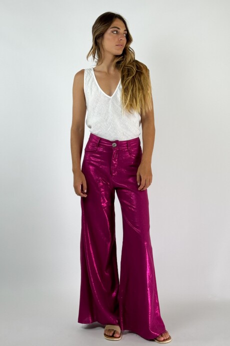 PANTALON JACINTO METALIZADO Fucsia