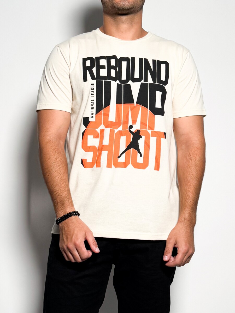 Remera estampada Ilian - Beige 