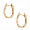 Aros Lina en oro amarillo 18k con brillantes. Aros Lina en oro amarillo 18k con brillantes.
