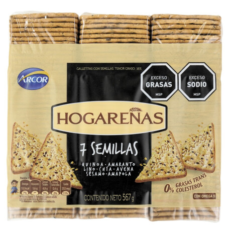 Galleta Hogareñas 7 semillas Pack x3 Galleta Hogareñas 7 semillas Pack x3