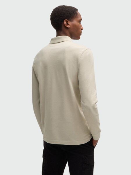 BOSS - Remera Polo en piqué de algodón Gris Oscuro