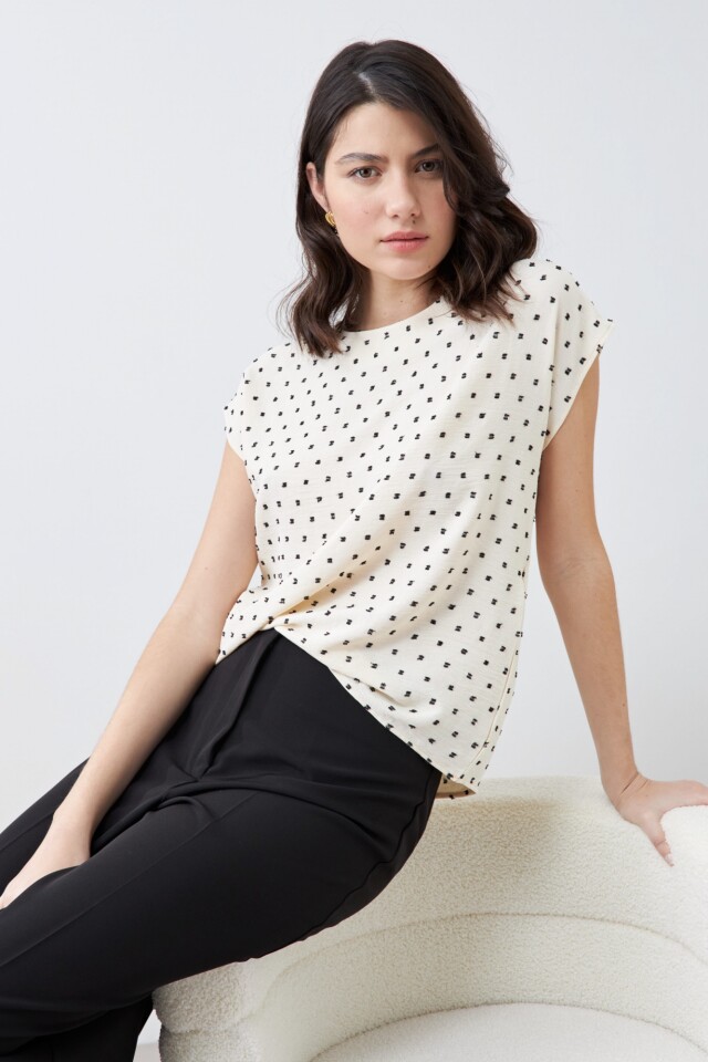 Blusa fantasía crudo