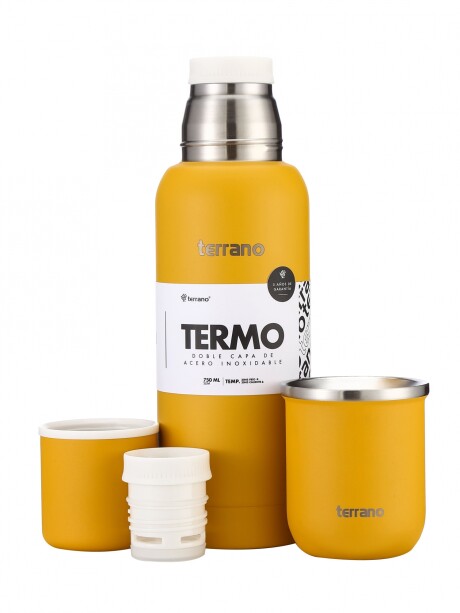 Kit Termo Slim 750ML + Mate Sicilia Mostaza