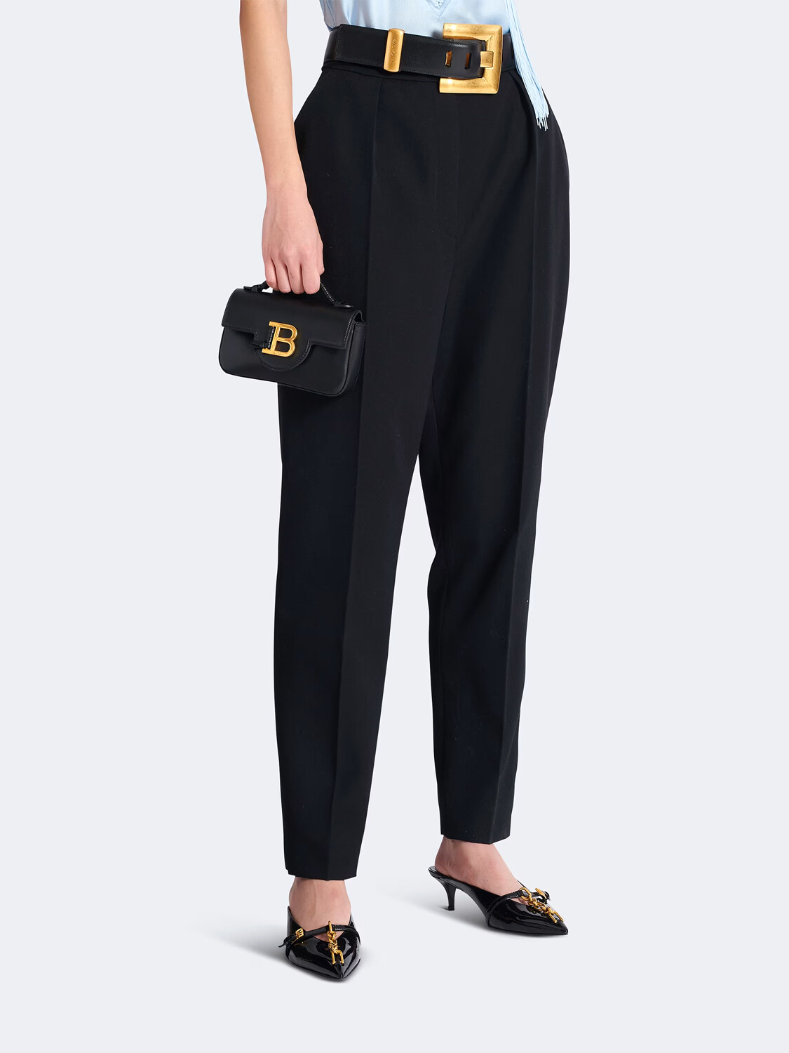 BALMAIN - BOLSO MINI B-BUZZ Negro