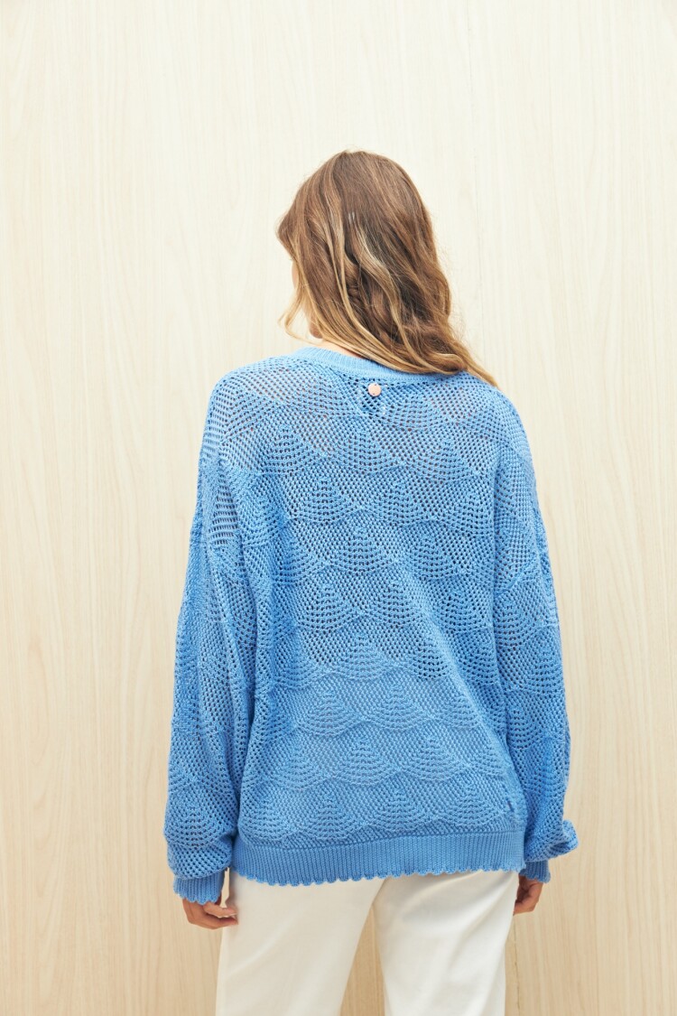 SWEATER SAMA Celeste Cielo