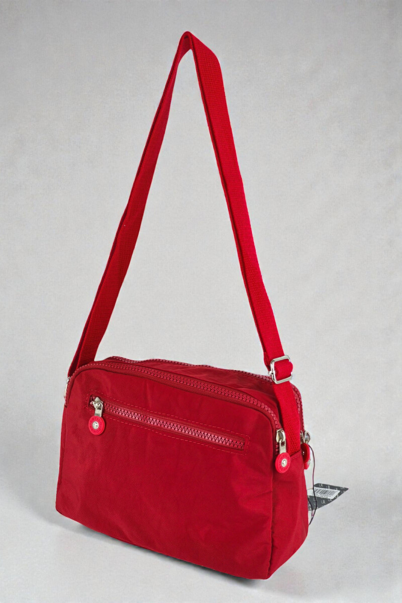 Morral con bolsillos Rojo