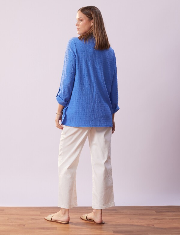 Camisa Solid CELESTE OSCURO