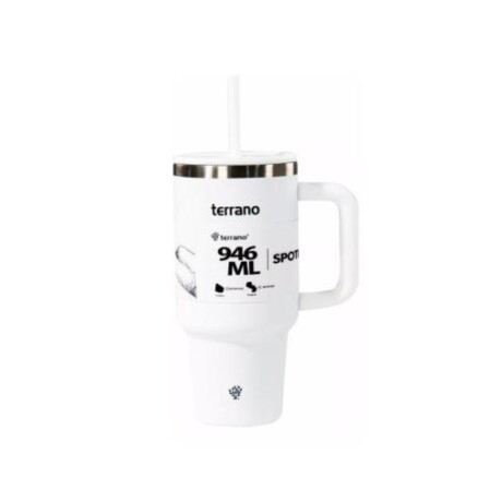 Vaso Spotie Cup Terrano Acero Inoxidable BLANCO-NEGRO