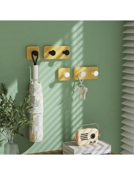 PERCHERO DE PARED 5x5CM 1 COLGADOR BAMBOO NATURAL/BCO PERCHERO DE PARED 5x5CM 1 COLGADOR BAMBOO NATURAL/BCO