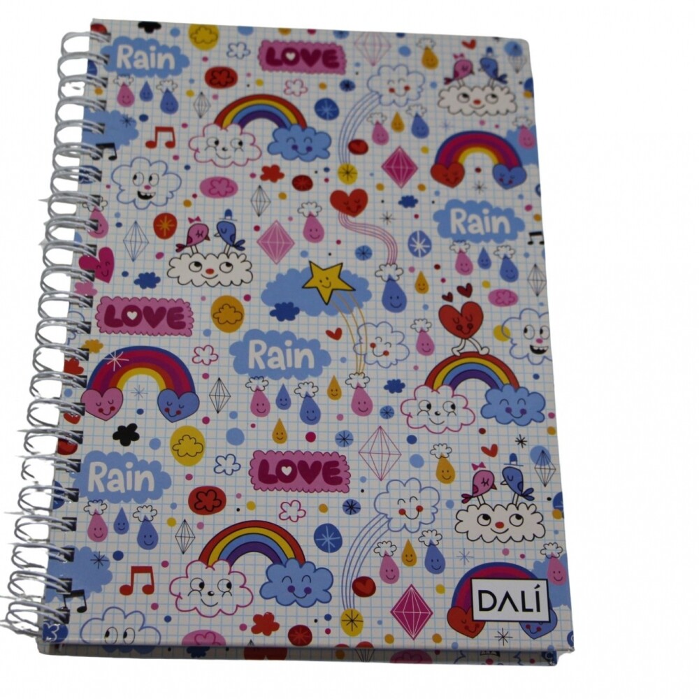 CUADERNOLA DALI150 HOJAS STD TAPA LOVE RAIN