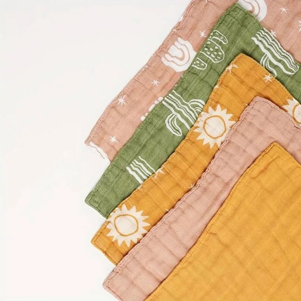 Set babitas muselina QUO forest verde rosa