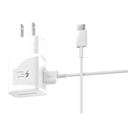 Cargador Samsung 15 W Carga Rápida con Cable USB-C Blanco Cargador Samsung 15 W Carga Rápida con Cable USB-C Blanco