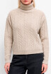 Polera trenza BEIGE