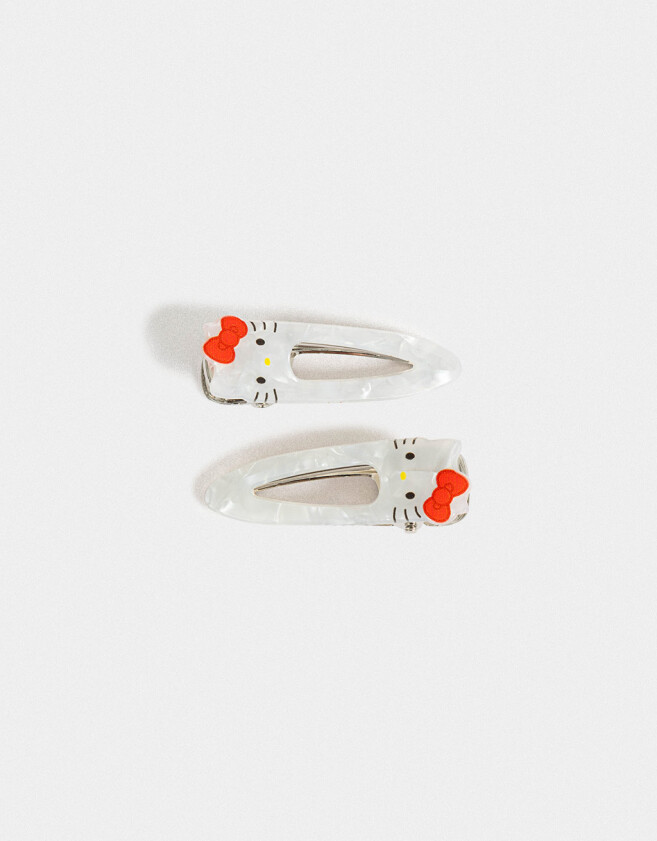 Hebillas Infantiles Licencias Set De Hebillas "hello Kitty" - Combinacion Multicolor