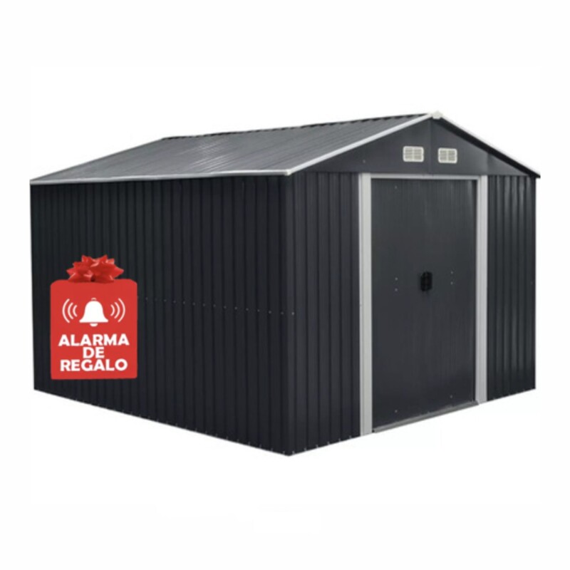 Galpón Ecodrop prefabricado Reforzado 8,3M2 + Alarma Galpón Ecodrop prefabricado Reforzado 8,3M2 + Alarma