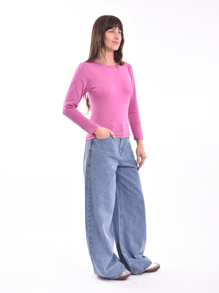 REMERA EVITA ROSA VIEJO