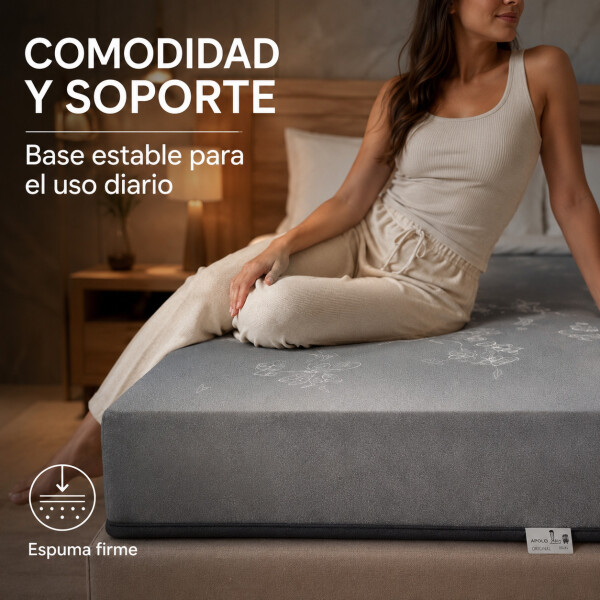 Colchón Kappesberg 2 Plaza Espuma Alta Densidad 19 Cm 120 Kg Gris 1