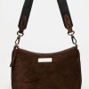 Bandolera Mia en cuero gamuza Marron