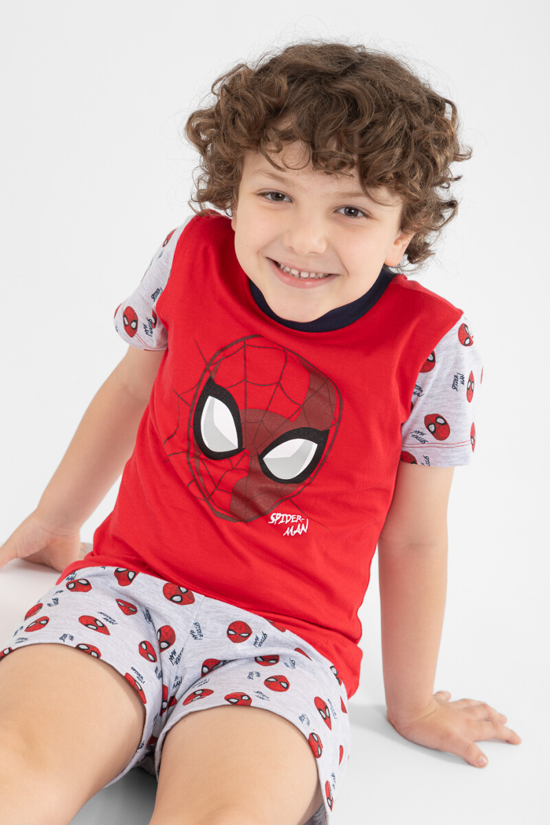 Pijama infantil spiderman - Rojo 