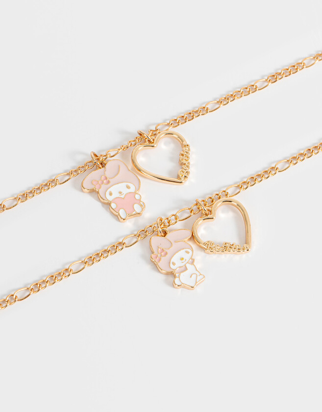 Collares Infantiles Set De Collares Para Compartir "my Melody" - Combinacion Tricolor