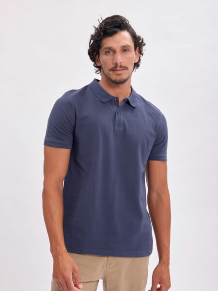 Remera polo piqué Azul Marino