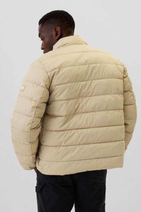 Campera Light Weight Puffer Hombre Perfect Khaki