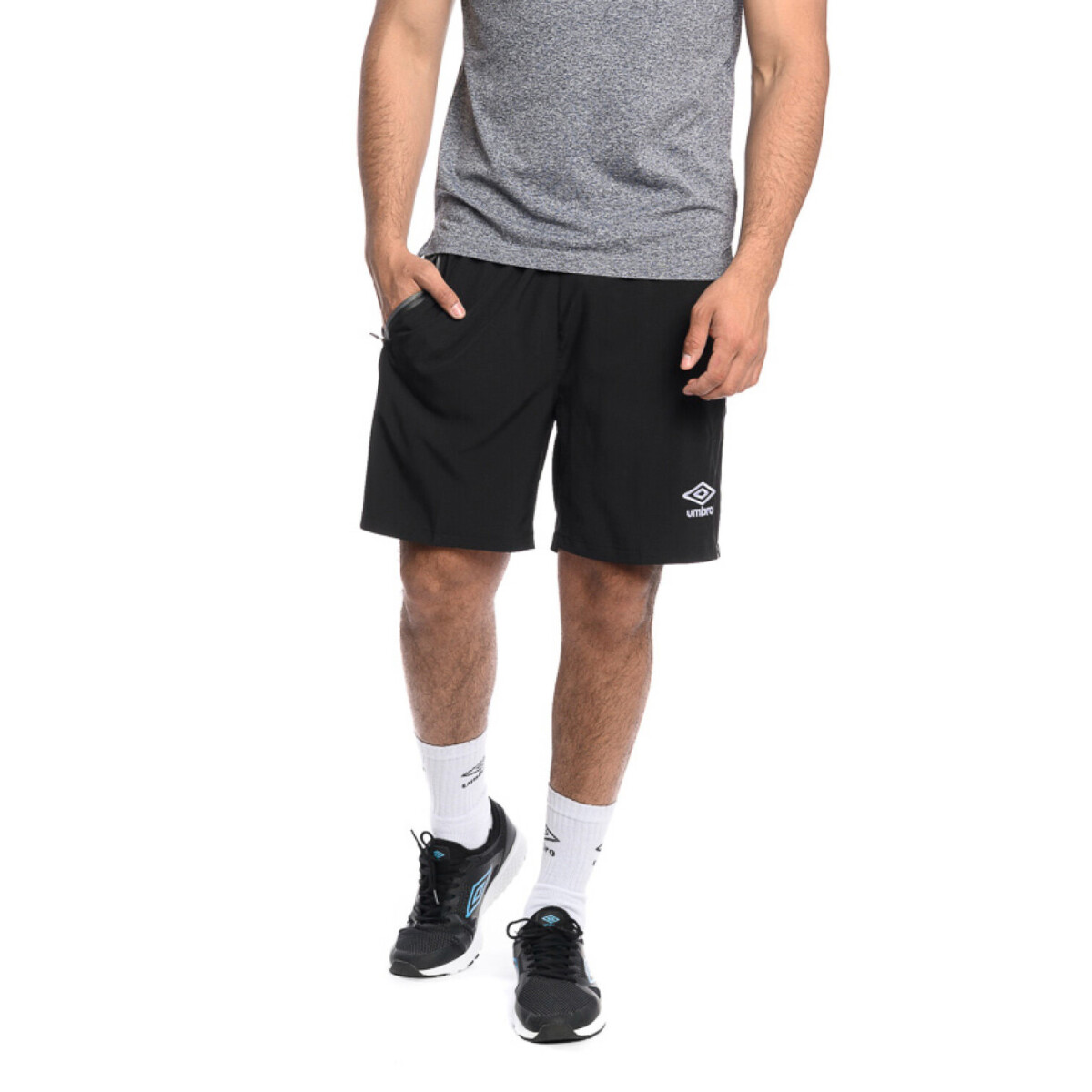 Short de Hombre Umbro Pro Run - Verde - Negro 