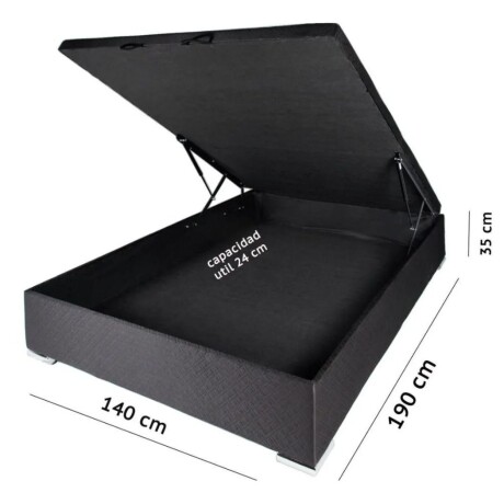 Sommier 2 Plazas THM Hybrid Silver Box Baul Sommier 2 Plazas THM Hybrid Silver Box Baul
