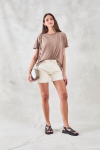 Remerón Oversize Algodon Lavado Vison