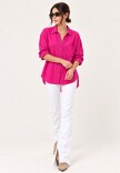 Camisa lino Rosa