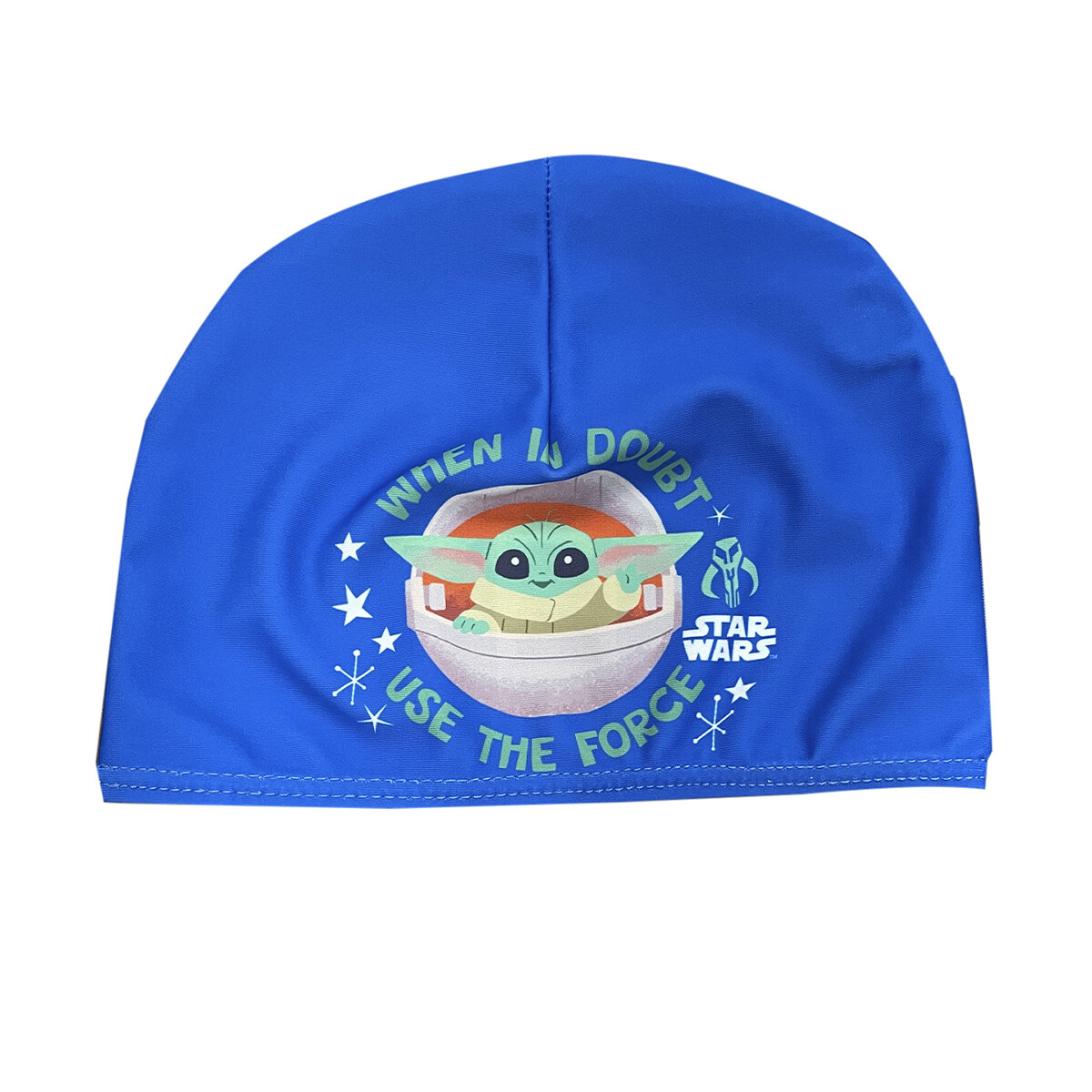 Gorra Natación Infantil Baby Yoda Talle Único 