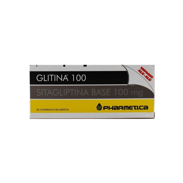 GLITINA 100 MG. CJ X 30 COMP. REC. única