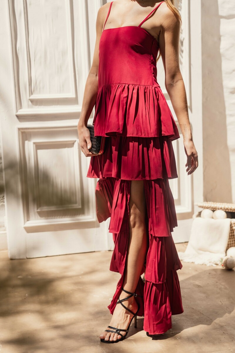 VESTIDO CAMILLE MAXI RASPBERRY VESTIDO CAMILLE MAXI RASPBERRY