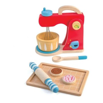 Juego De Madera Mezcla Panadero Tender Leaf Madera Niños Juego De Madera Mezcla Panadero Tender Leaf Madera Niños
