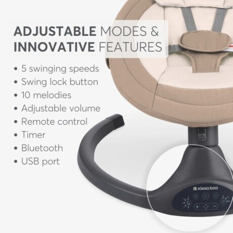 Mecedora electrica musical Codie Beige