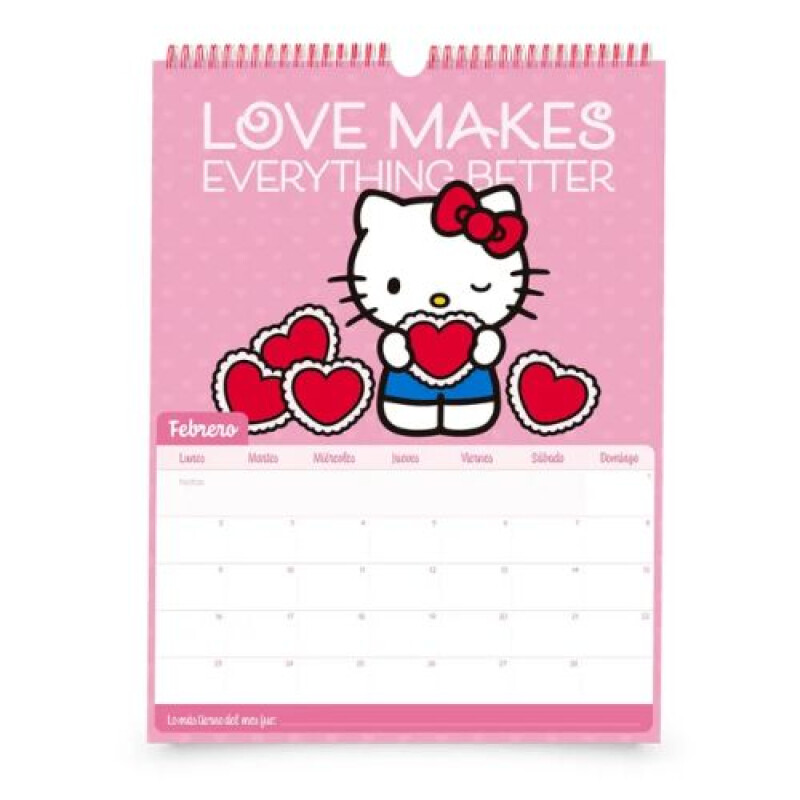 Calendario Mooving Hello Kitty 2026 Calendario Mooving Hello Kitty 2026