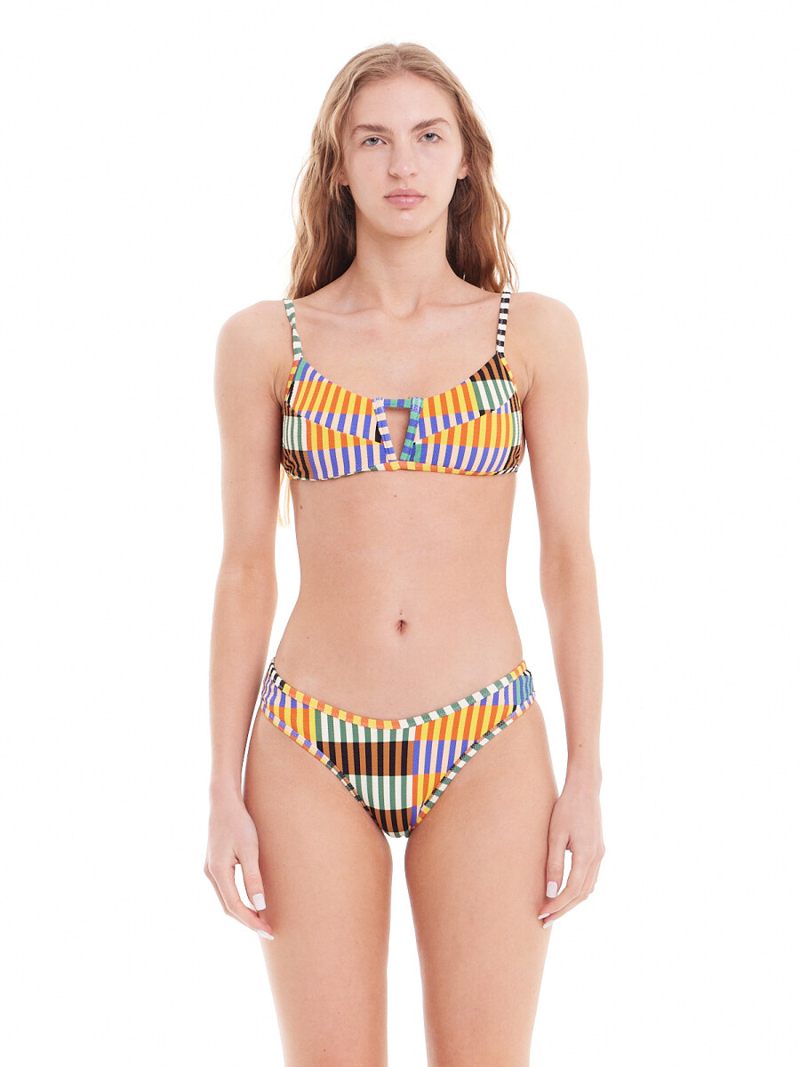 Bikini Top Creek Print - Multi 