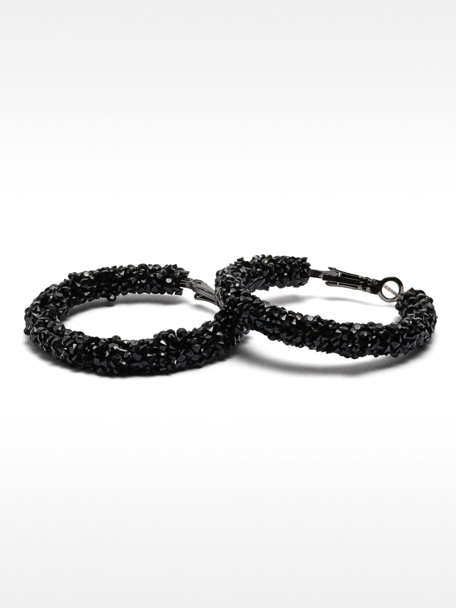 Aros Medianos Brillantes negro