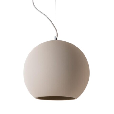 COLGANTE BALL35 E27 BLANCO CON CABLE COBRE D35CM COLGANTE BALL35 E27 BLANCO CON CABLE COBRE D35CM