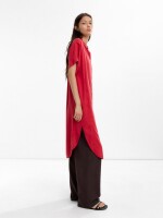 Vestido Camisero 100% Lyocell rojo