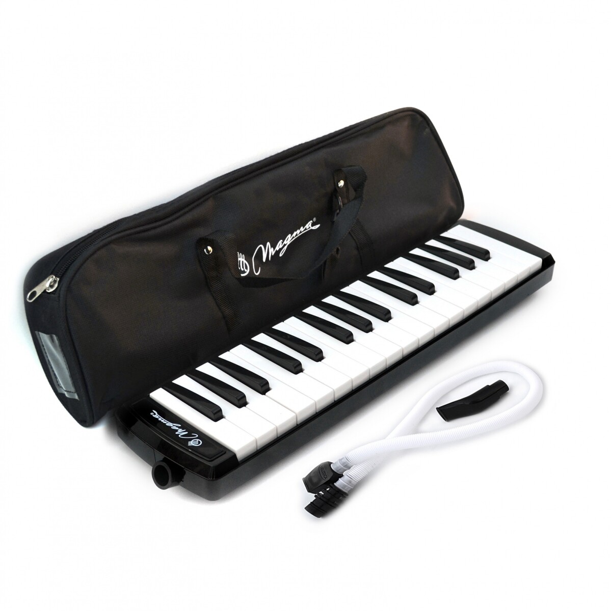 Melodica Magma negra "Piano" 32 notas con funda negra 