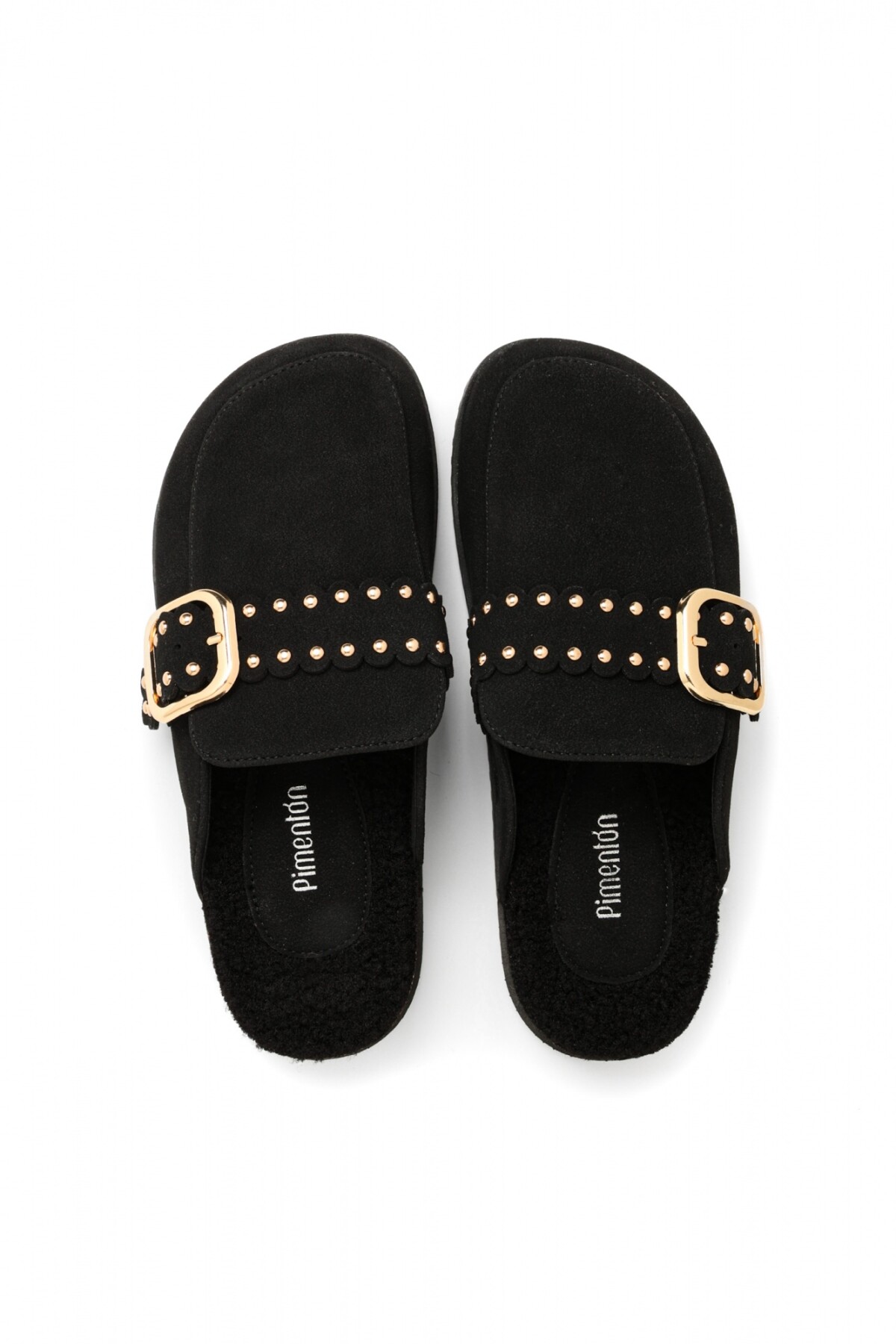 Pantuflas Tachas Negro