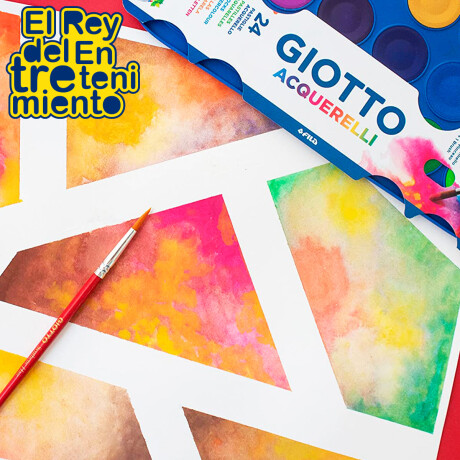 Acuarela Giotto Estuche X24 Colores 30mm + Pincel Acuarela Giotto Estuche X24 Colores 30mm + Pincel
