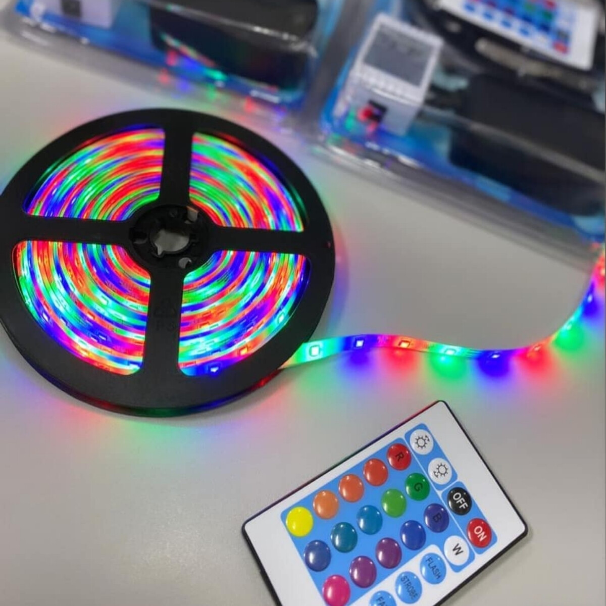 Cinta luz Led RGB + Transformador - COLORES 